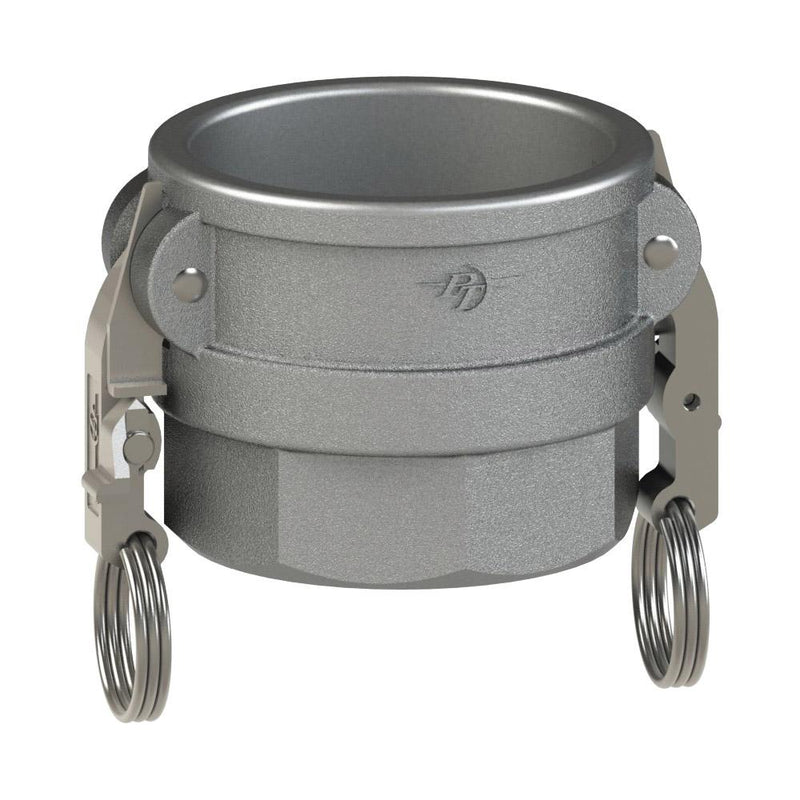 1800425L2 (25D SLII) by PT-Coupling | STA-LOK® II Cam & Groove Adapter | Type D | 2-1/2" Coupler x 2-1/2" Female NPT | Ductile Iron | Buna-N Seal