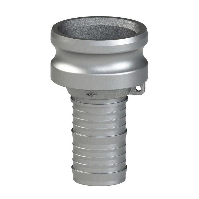 64243025 (30X25E) by PT-Coupling | Reducing Cam & Groove Fitting | Type E | 3" Adapter x 2-1/2" Hose Shank | 316 Stainless Steel
