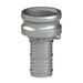 64243025 (30X25E) by PT-Coupling | Reducing Cam & Groove Fitting | Type E | 3" Adapter x 2-1/2" Hose Shank | 316 Stainless Steel