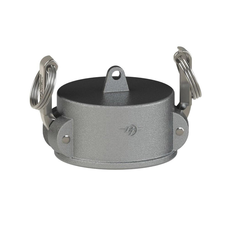 1801112 (12V) by PT-Coupling | Cam & Groove Dust Cap | Type V | 1-1/4" Coupler Dust Cap | Ductile Iron