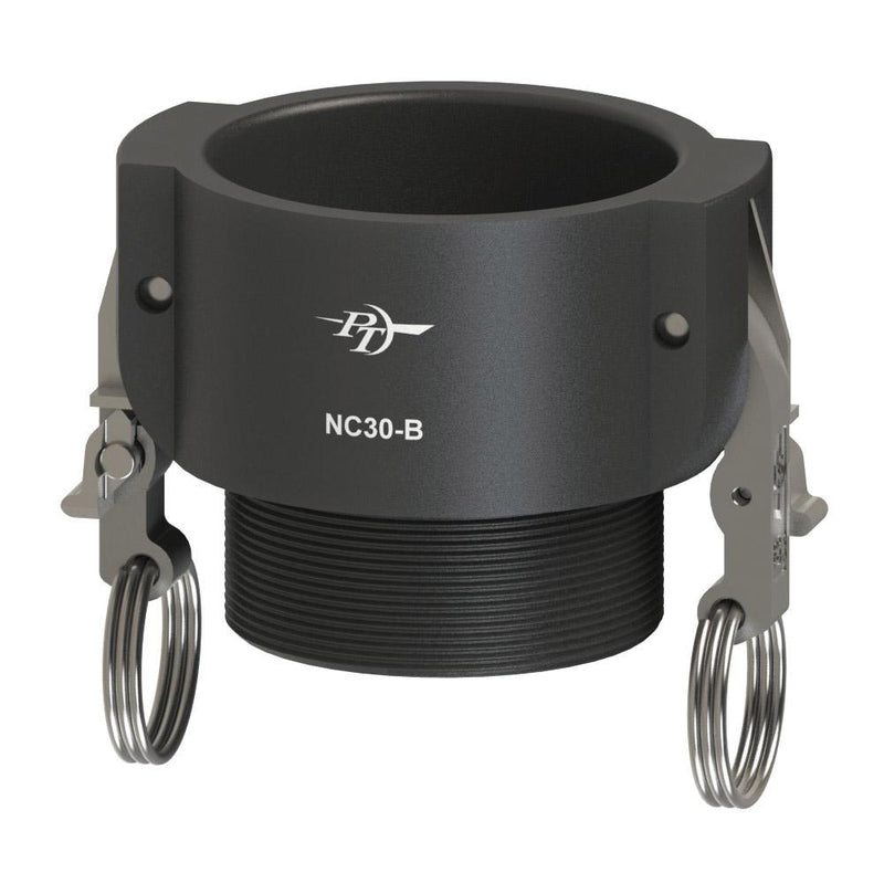 2700212L2 (12B SLII) by PT-Coupling | STA-LOK® II Cam & Groove Adapter | Type B | 1-1/4" Coupler x 1-1/4" Male NPT | Polypropylene | Buna-N Seal