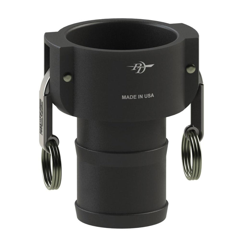 2700320 (20C) by PT-Coupling | Cam & Groove Fitting | Type C | 2" Coupler x 2" Hose Shank | Polypropylene | Buna-N Seal