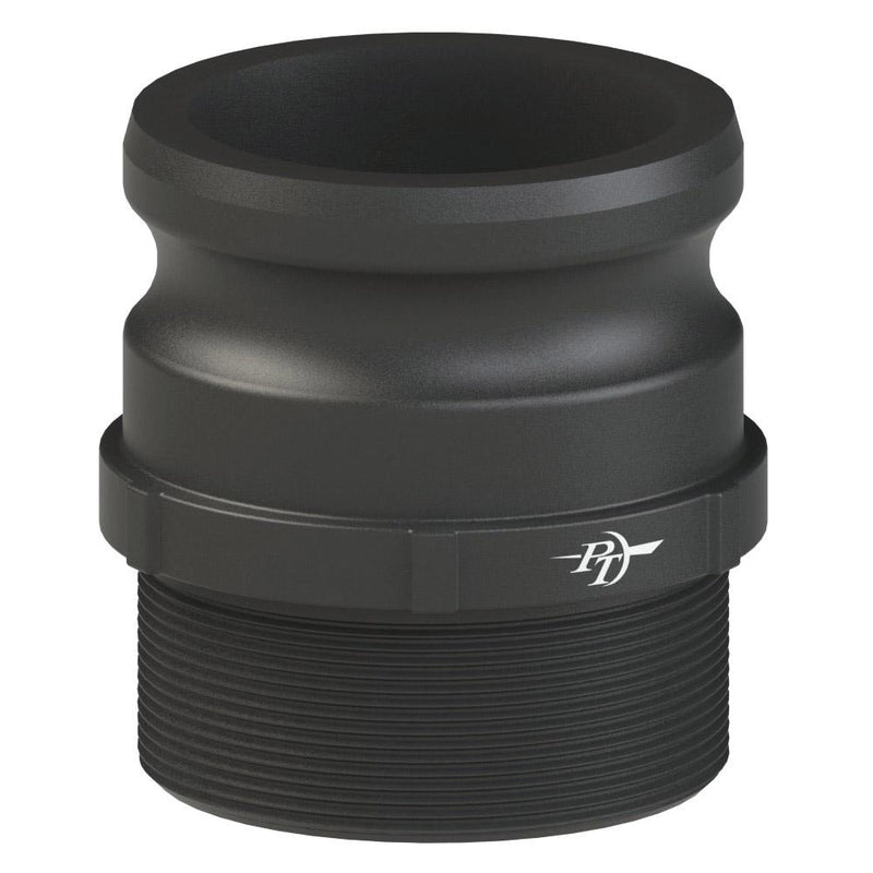 2700612 (12F) by PT-Coupling | Cam & Groove Adapter | Type F | 1-1/4" Adapter x 1-1/4" Male NPT | Polypropylene