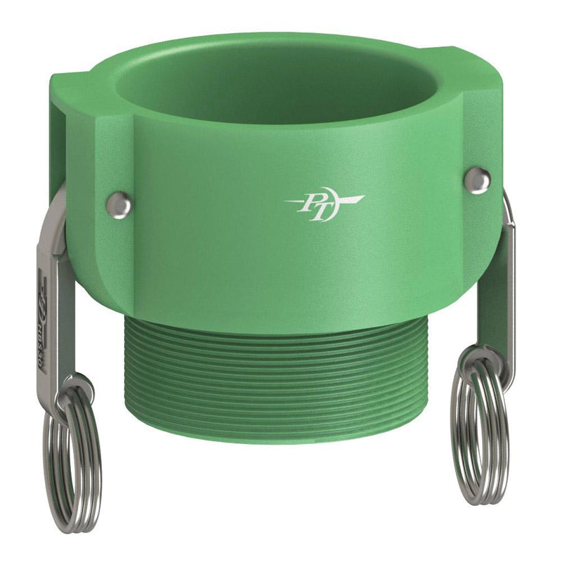 2900215 (15B) by PT-Coupling | Cam & Groove Adapter | Type B | 1-1/2" Coupler x 1-1/2" Male NPT | Nylon | Buna-N Seal
