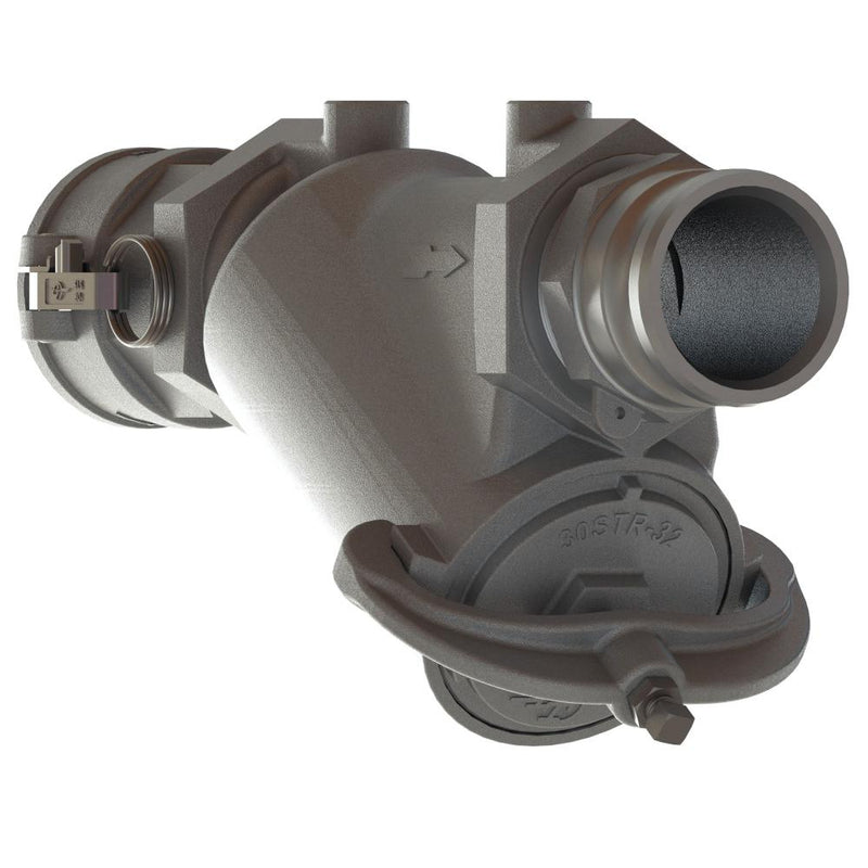30892000 (20STR) by PT-Coupling | Type STR-Y | In-Line Y-Strainer | 2" Size | 125 PSI Max | Aluminum