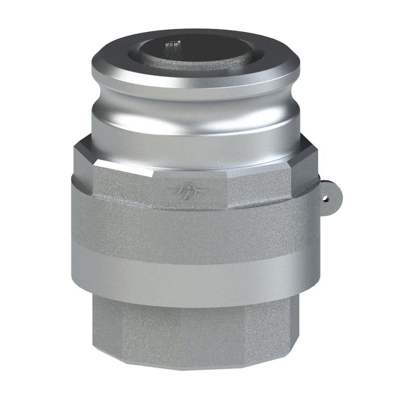 40000340 (MD40A) by PT-Coupling | MAXI-DRY® Dry Disconnect Adapter | 4"Adapter x 4" Female NPT | Aluminum | Buna Seal