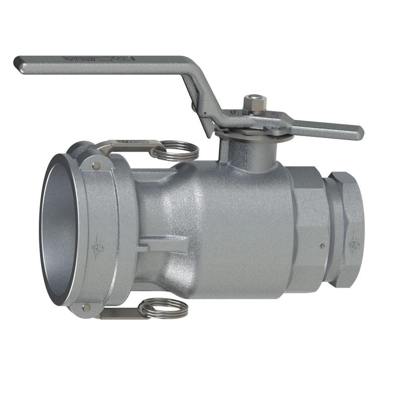 40000360 (MD30DSTRSW) by PT-Coupling | MAXI-DRY® Dry Disconnect Coupler | Type MDD90 | Straight Swivel | 3" Coupler x 3" Female NPT | Aluminum | Buna Seal
