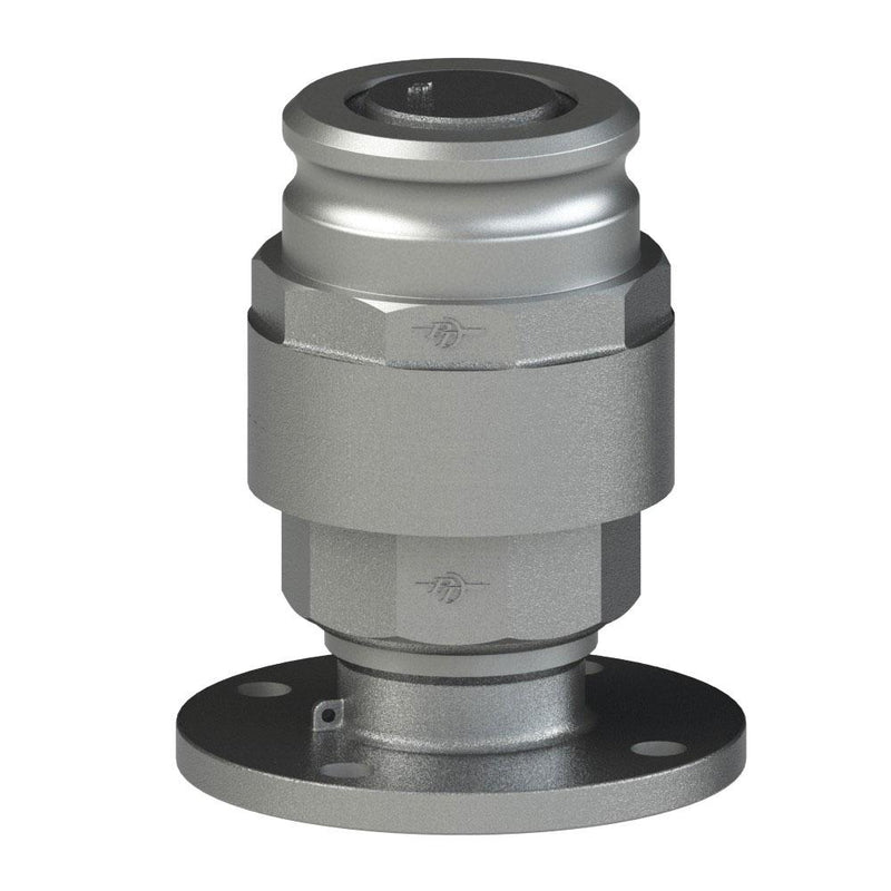 47000230V (MD20PFA) by PT-Coupling | MAXI-DRY® Dry Disconnect Adapter | 2" Adapter x 2" Pipe Flange | Stainless Steel | Viton Seal