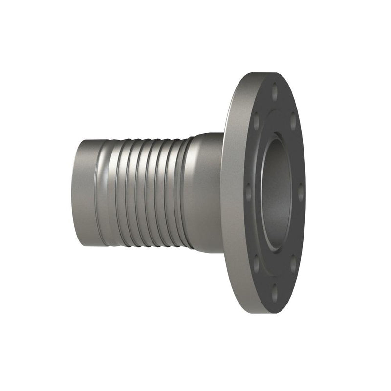 5703001 (30PFC50CS) PROGRIP™ by PT-Coupling | Type PFC50 | C50 External Crimp Fitting | 3" Fixed ANSI Pipe Flange 150# x 3" Crimp Hose Shank | Carbon Steel