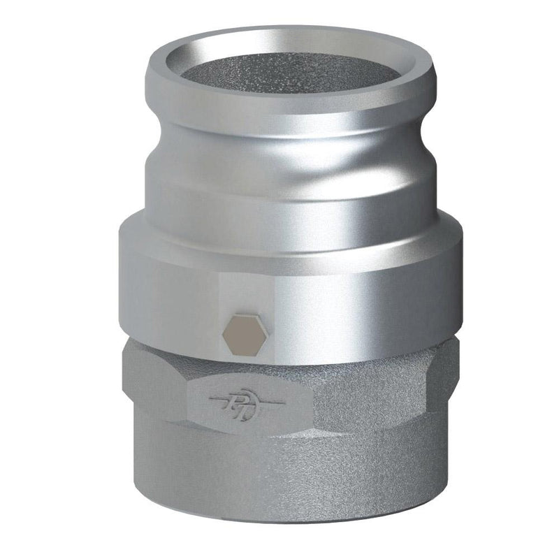 60154000 (40ASV) by PT-Coupling | Swivel Cam & Groove Adapter | Type ASV | 4" Swivel Adapter x 4" Female NPT | Aluminum | Viton Seal