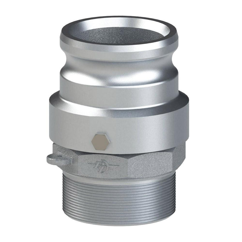 64173000 (30FSV) by PT-Coupling | Swivel Cam & Groove Adapter | Type FSV | 3" Swivel Adapter x 3" Male NPT | 316 Stainless Steel | Viton Seal