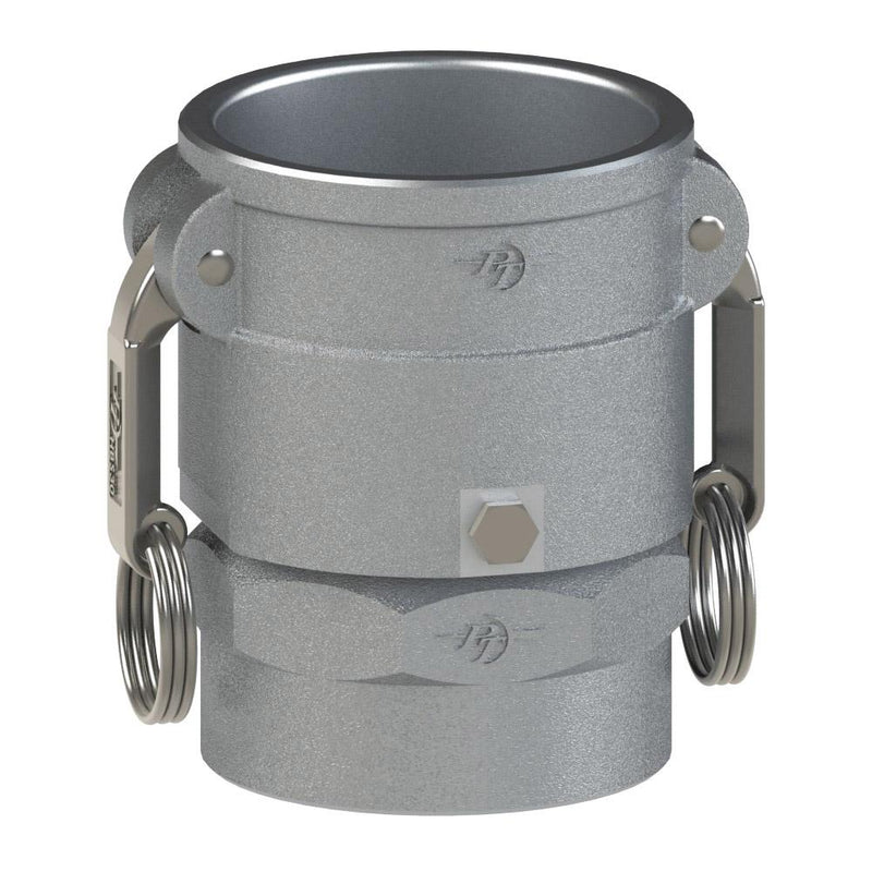 60216000 (60DSV) by PT-Coupling | Swivel Cam & Groove Adapter | Type DSV | 6" Swivel Coupler x 6" Female NPT | Aluminum | Viton Seal