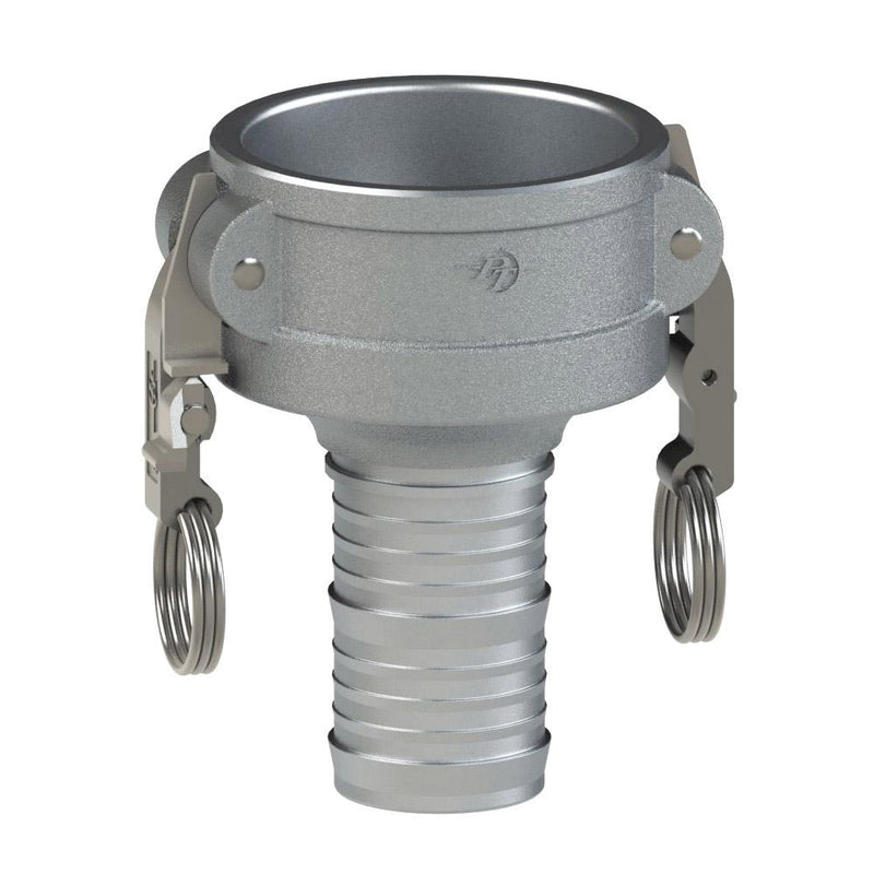 60224030L2 (40X30C SLII) by PT-Coupling | STA-LOK® II Reducing Cam & Groove Fitting | Type C | 4" Coupler x 3" Hose Shank | Aluminum | Buna-N Seal
