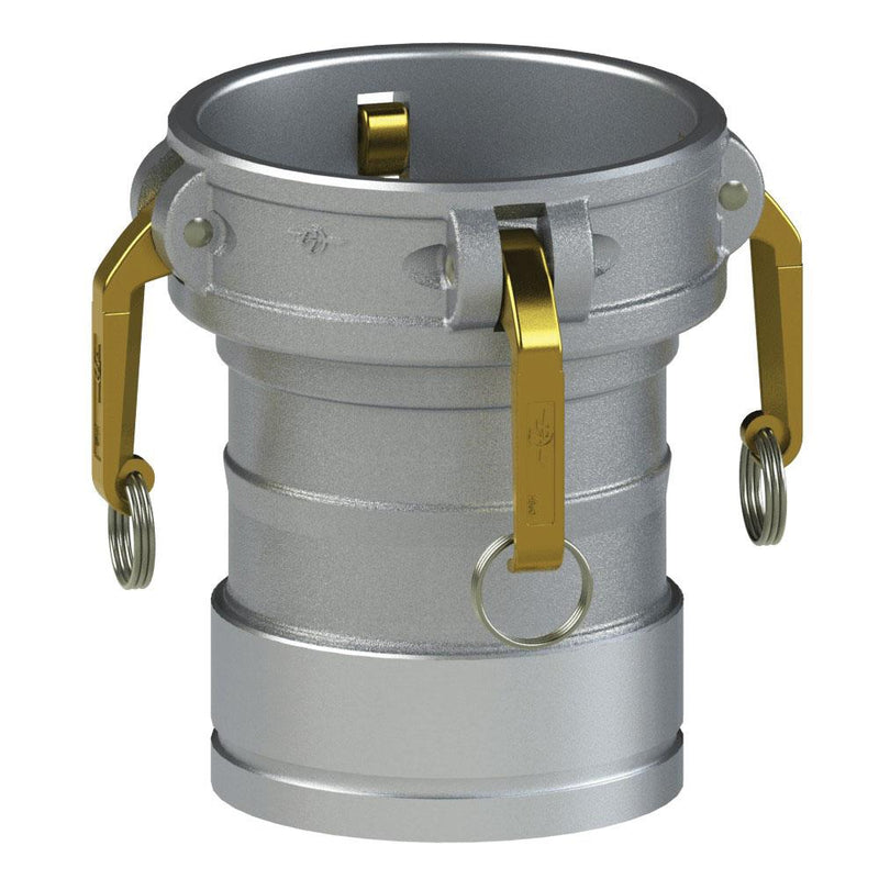 6022601 (60CGHD) by PT-Coupling | Heavy Duty Cam & Groove Adapter | Type CG | 6" Coupler x Single Groove Victaulic Fitting | Aluminum