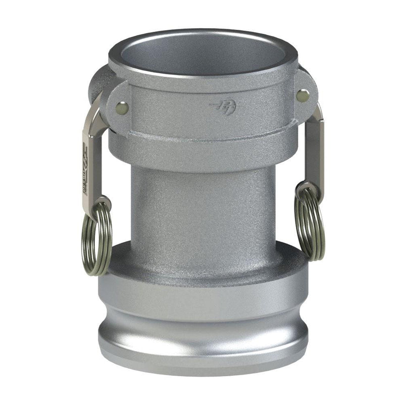 60262015 (20CX15A LONG) by PT-Coupling | Long Reducing Cam & Groove Adapter | Type CXA | 2" Coupler x 1-1/2" Adapter | Aluminum/HBS | Buna-N Seal