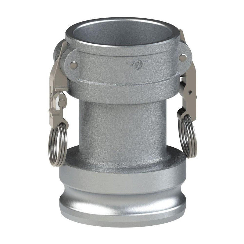 60264030L2 (40CX30A SLII) by PT-Coupling | STA-LOK® II Reducing Cam & Groove Adapter | Type CXA | Short | 4" Coupler x 3" Adapter | Aluminum/SLS | Buna-N Seal