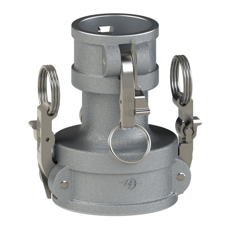 60273020L2 (30CX20C SLII) by PT-Coupling | STA-LOK® II Cam & Groove Reducing Spool Coupler | Type CXC | 3" Coupler x 2" Coupler | Aluminum | Buna-N Seal