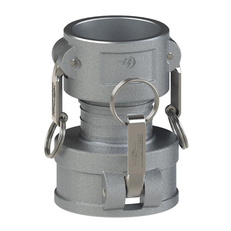 60272525 (25CX25C) by PT-Coupling | Cam & Groove Adapter | Spool Coupler | Type CXC | 2-1/2" Coupler x 2-1/2" Coupler | Aluminum/HBS | Buna-N Seal