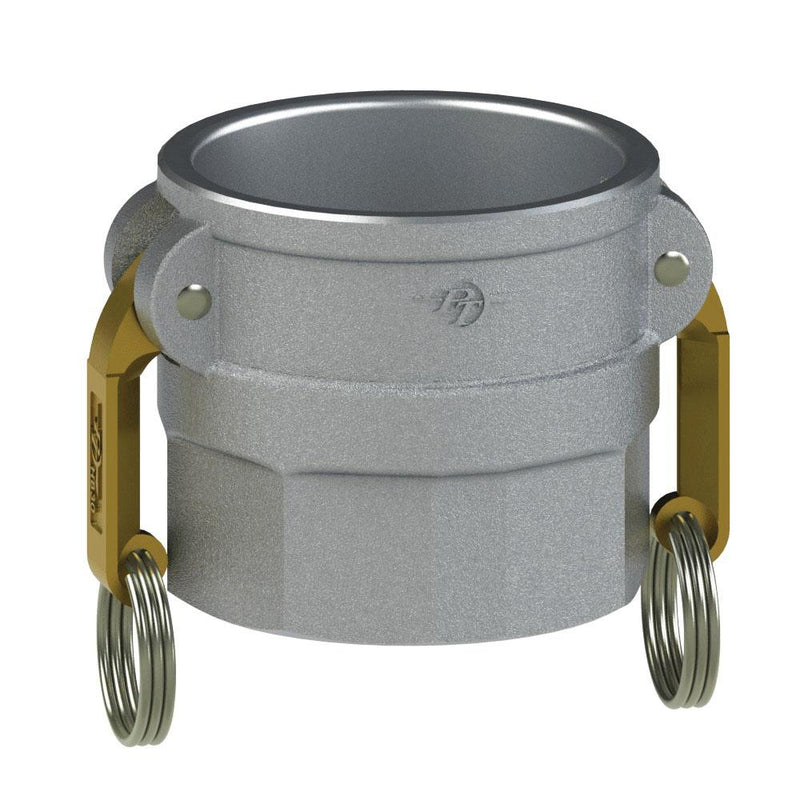 60366000 (60DS) by PT-Coupling | Cam & Groove Adapter | Type DS | 6" Coupler x 6" Female NPSH | Aluminum/HB | Buna Fuel Resistant & Buna-N Seals