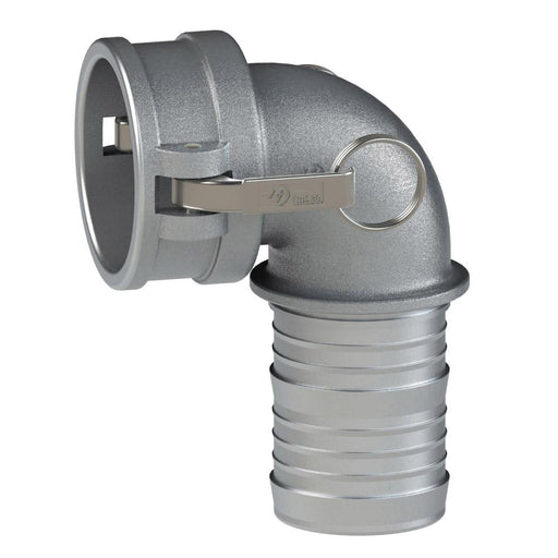 60503000 (30CL) by PT-Coupling | Cam & Groove Adapter | Type CL | 90° Elbow | 3" Coupler x 3" Hose Shank | Aluminum/HBS | Buna-N Seal