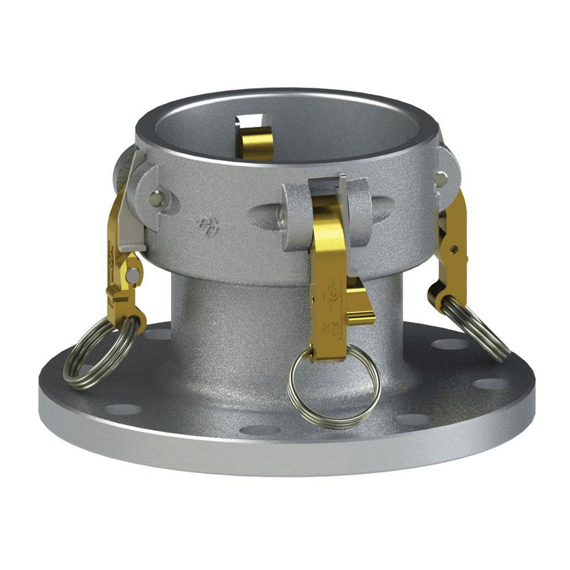 6054600H (PF60CHD) by PT-Coupling | Heavy Duty Cam & Groove Adapter | Type PFC | 6" Coupler x 6" 150# Pipe Flange | Aluminum
