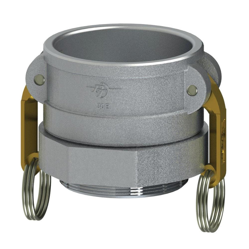 6072000090 (30BC) by PT-Coupling | Cam & Groove Adapter | Type BC | 3" Coupler x Tubing Compression Fitting | Aluminum/HB