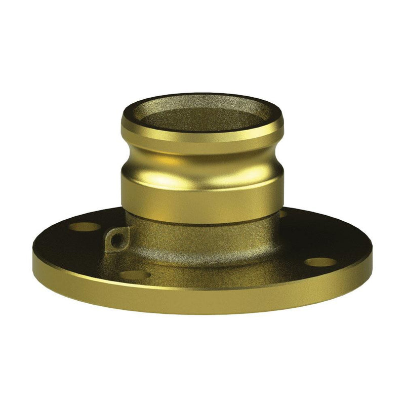 62524000 (PF40A) by PT-Coupling | Cam & Groove Adapter | Type PFA | 4" Adapter x 4" 150# Pipe Flange | Brass