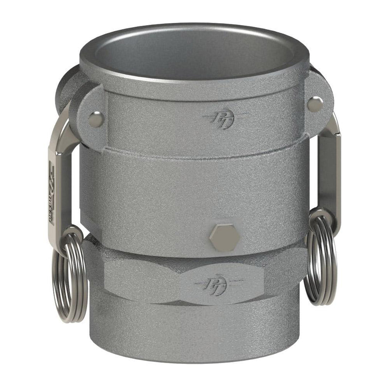 64216000 (60DSV) by PT-Coupling | Swivel Cam & Groove Adapter | Type DSV | 6" Swivel Coupler x 6" Female NPT | 316 Stainless Steel | Viton Seal