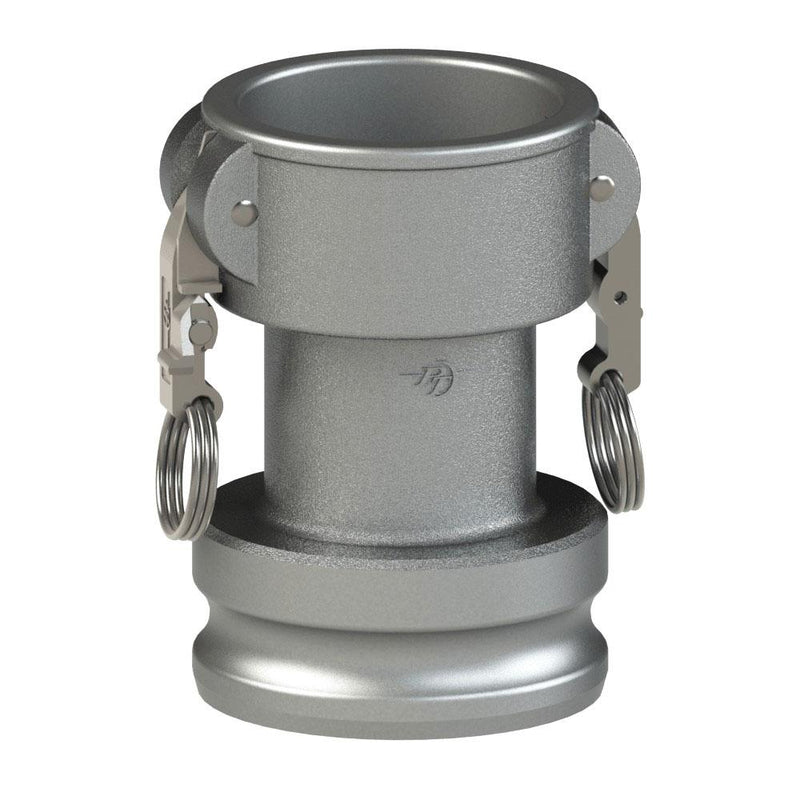 64263020L2 (30CX20A SLII) by PT-Coupling | STA-LOK® II Reducing Cam & Groove Adapter | Type CXA | Long | 3" Coupler x 2" Adapter | 316 Stainless Steel | Buna-N Seal