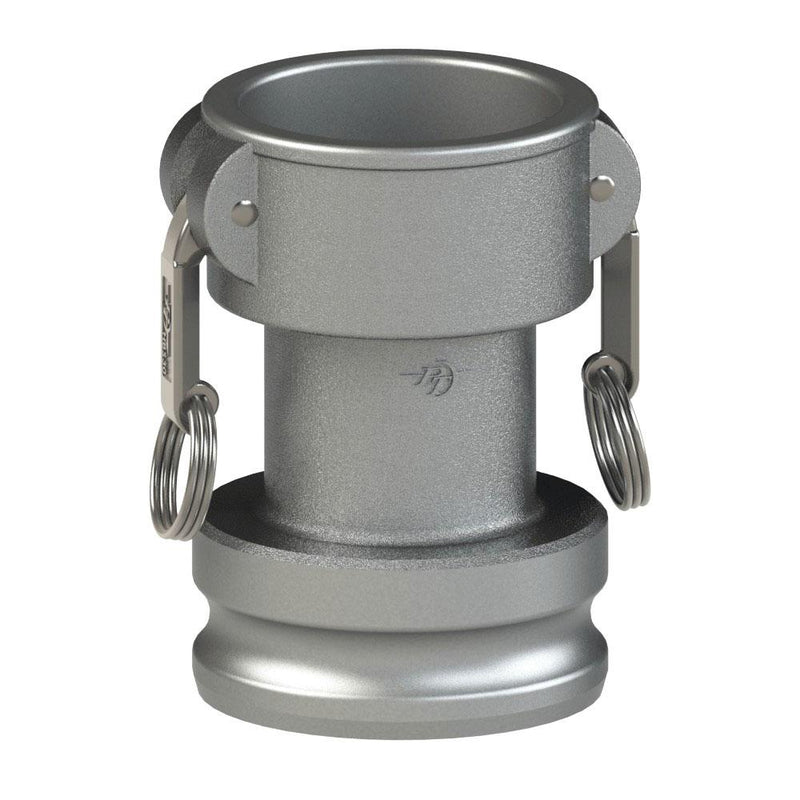 64263020 (30CX20A LONG) by PT-Coupling | Long Reducing Cam & Groove Adapter | Type CXA | 3" Coupler x 2" Adapter | 316 Stainless Steel | Buna-N Seal