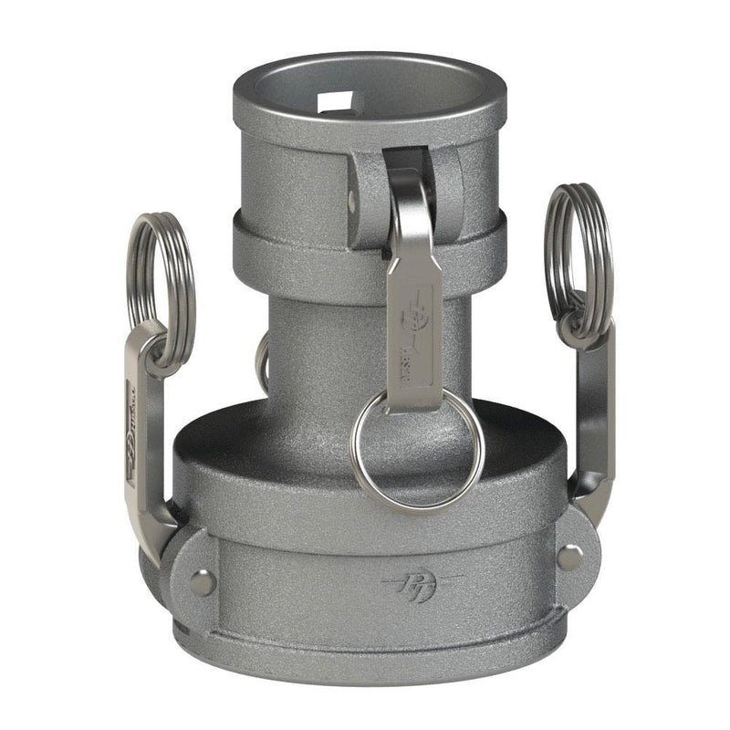 64272020 (20CX20C) by PT-Coupling | Cam & Groove Adapter | Spool Coupler | Type CXC | 2" Coupler x 2" Coupler | 316 Stainless Steel | Buna-N Seal