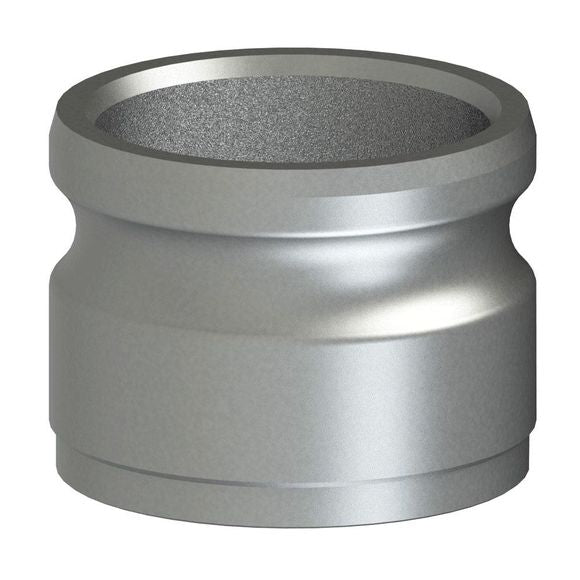 64600113 (E05AWB) by PT-Coupling | Cam & Groove Adapter | Type AWB | 1/2" Adapter x Butt Weld for Schedule 10 Pipe | 316 Stainless Steel
