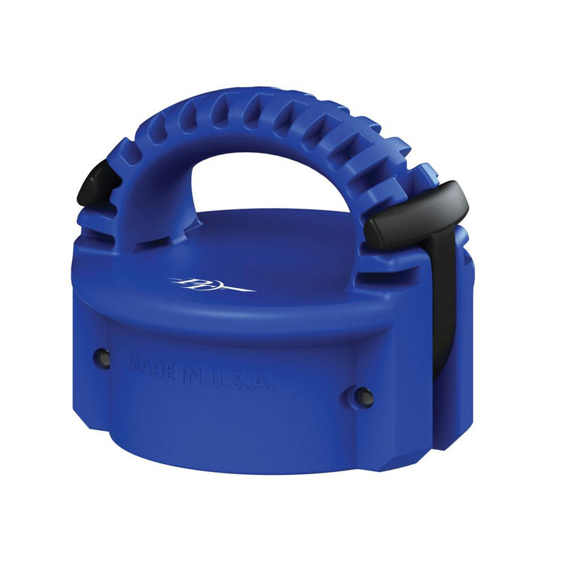 77025 (40SBF) by PT-Coupling | Type SBF | Safety Bump Cap | for Cam and Groove Couplings | 4" Size | Polypropylene (Blue)