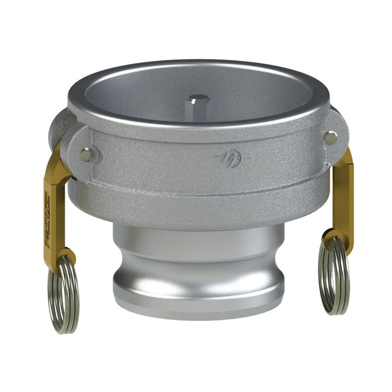 87264040SP (40CX40ASP) by PT-Coupling | Petroleum Handling | Vapor Recovery Coupler | 4" Coupler with Pushrod x 4" Adapter | Aluminum