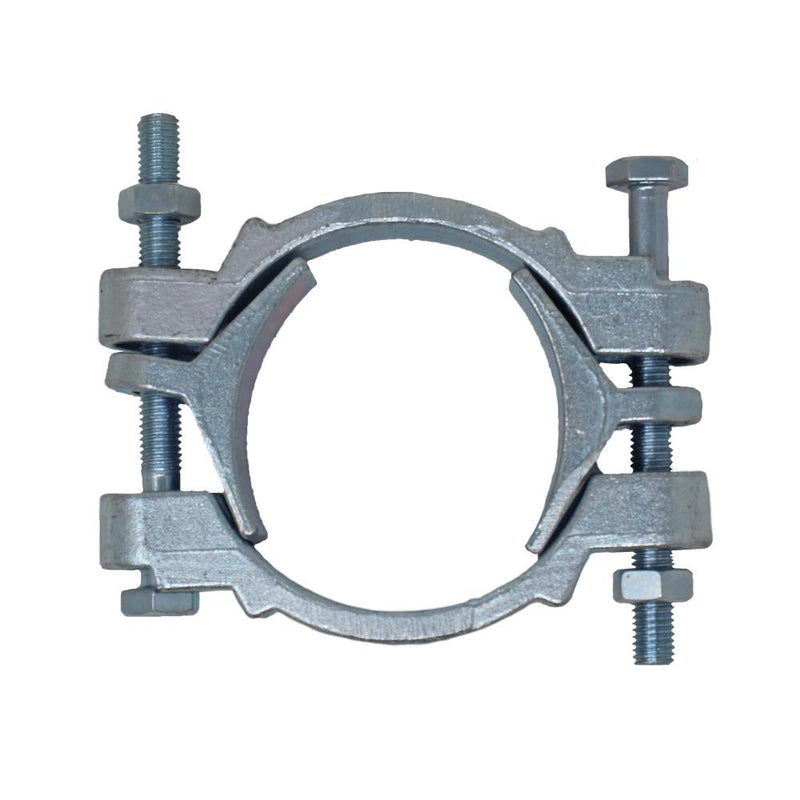 900000970 (HC2343) by PT-Coupling | Bolt Type Clamp (with Loose Tongues) | 2-3/8" to 3-7/16" Clamp Opening | Zinc Plated Malleable Iron