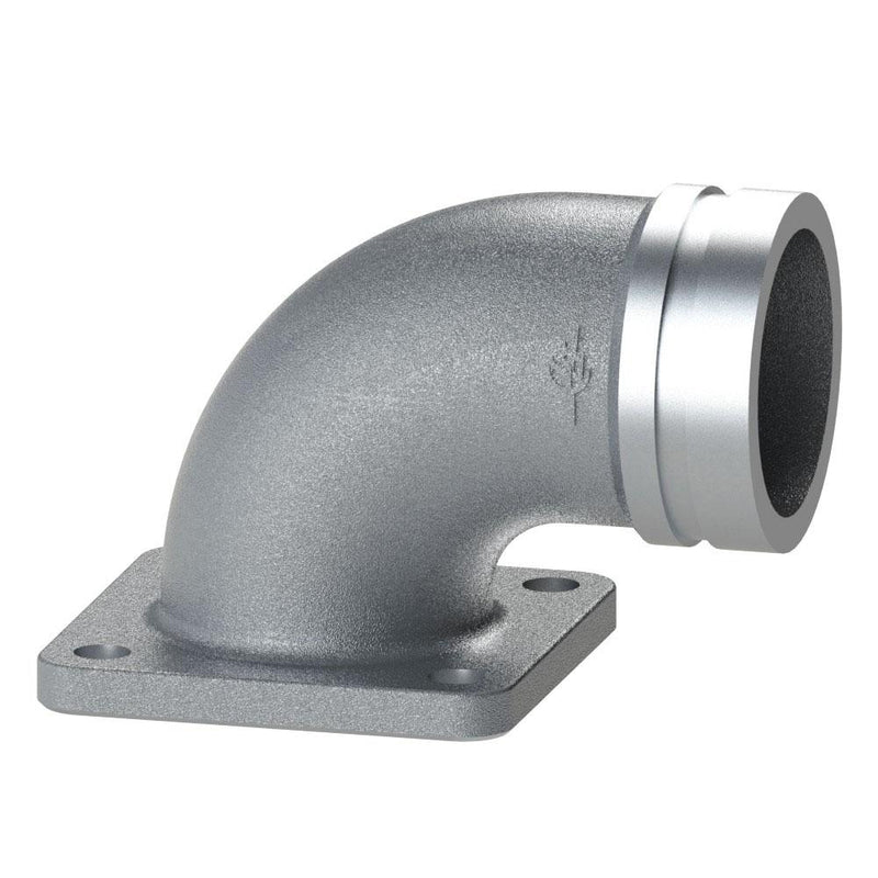 SPS100048 by PT-Coupling | Fitting for Safety Pumping Systems | SPS30VGX | 90° Elbow | Flange x Groove End (Vane Crossover) | Aluminum