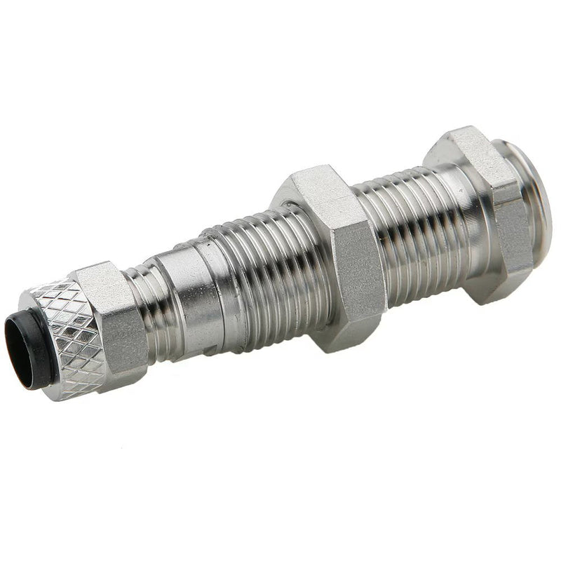392PSS-6-6 by Parker | Poly-Tite Fittings | Bulkhead Coupler Body | 3/8" Tube OD x 3/8" Thread | .812" Hex | 2.20" Length | Straight | Stainless Steel