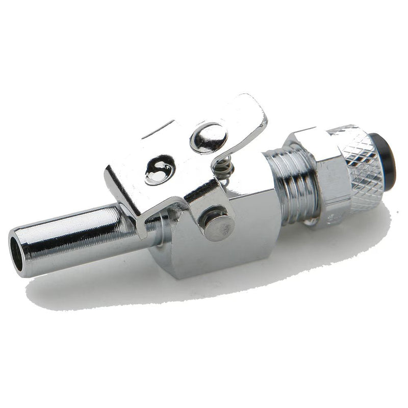 393P-6-6 by Parker | Poly-Tite Fittings | Through Type Insert | 3/8" Tube Size x 3/8" Insert Diameter x 1/2" Thread | 1/2" Square | Straight | Chrome Plated Brass | Pack of 5