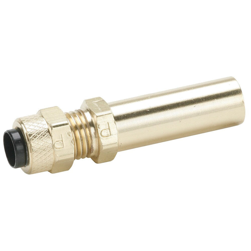 97P-4-6 by Parker | Poly-Tite Fittings | Tube End Reducer | 3/8" Tube OD x 1/4" Tube OD | .437" Hex | 1.718" Length | Straight | Brass | Pack of 10