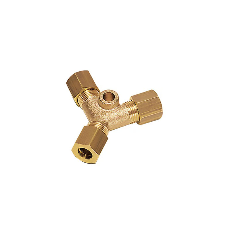 0142 12 00 by Parker | Legris Brass Metrics Compression | Union | 12 mm Tube OD w/ Mounting Boss | Y | Brass