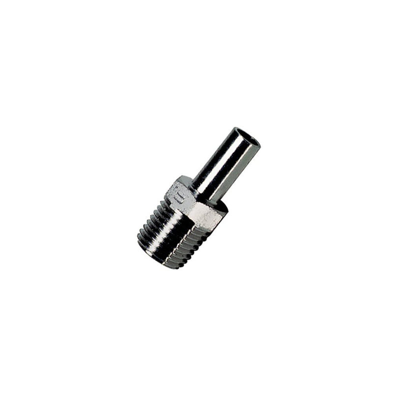 1820 08 10 by Parker | Legris Stud Fitting | 8 mm Tube Size x 1/8" Male BSPT Thread | 12 mm Hex | 28.5 mm Length | Straight | 316L Stainless Steel