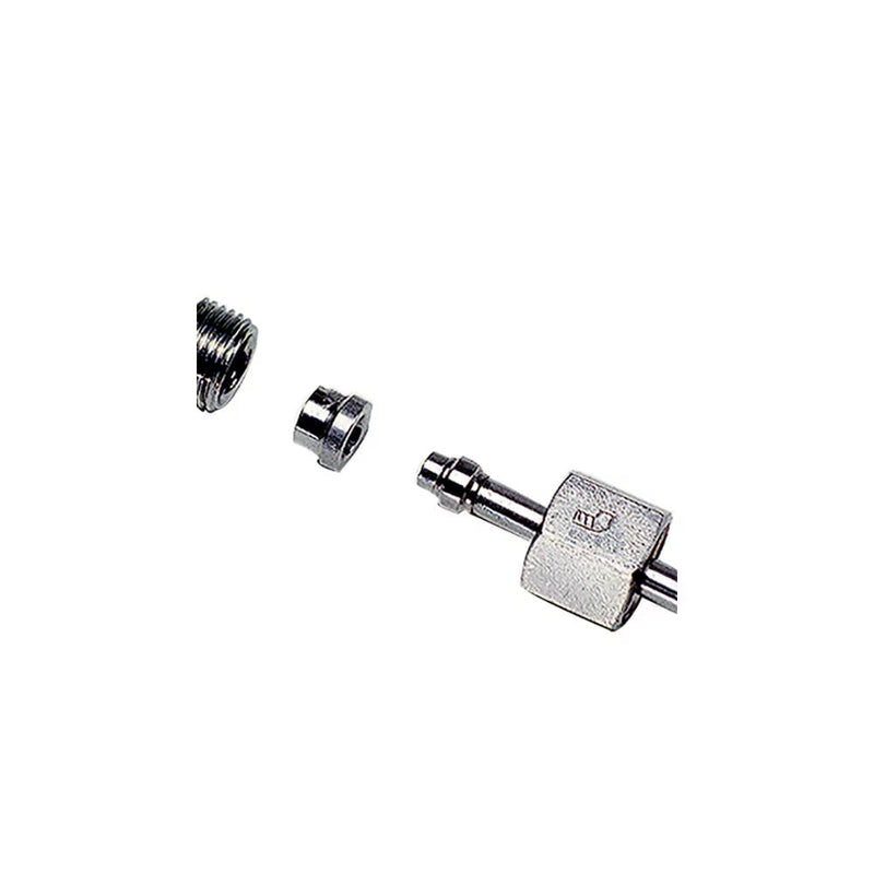 1866 08 10 by Parker | 3-Piece Reducer | 10 mm Tube OD x 8 Tube OD | 19 mm Hex | Straight | 316L Stainless Steel