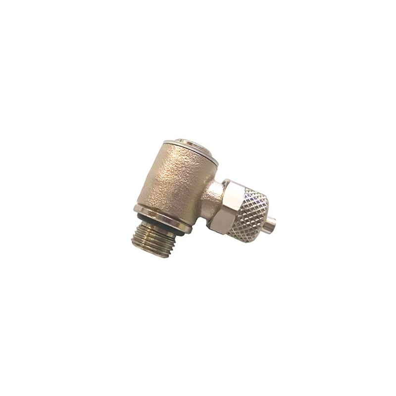 COR4BPL6/8-1/4 by Parker | Legris Stud Fitting | 6x8 mm Tube OD x 1/4" Male BSPP Thread | 14 mm Hex | Banjo | Nickel-Plated Brass