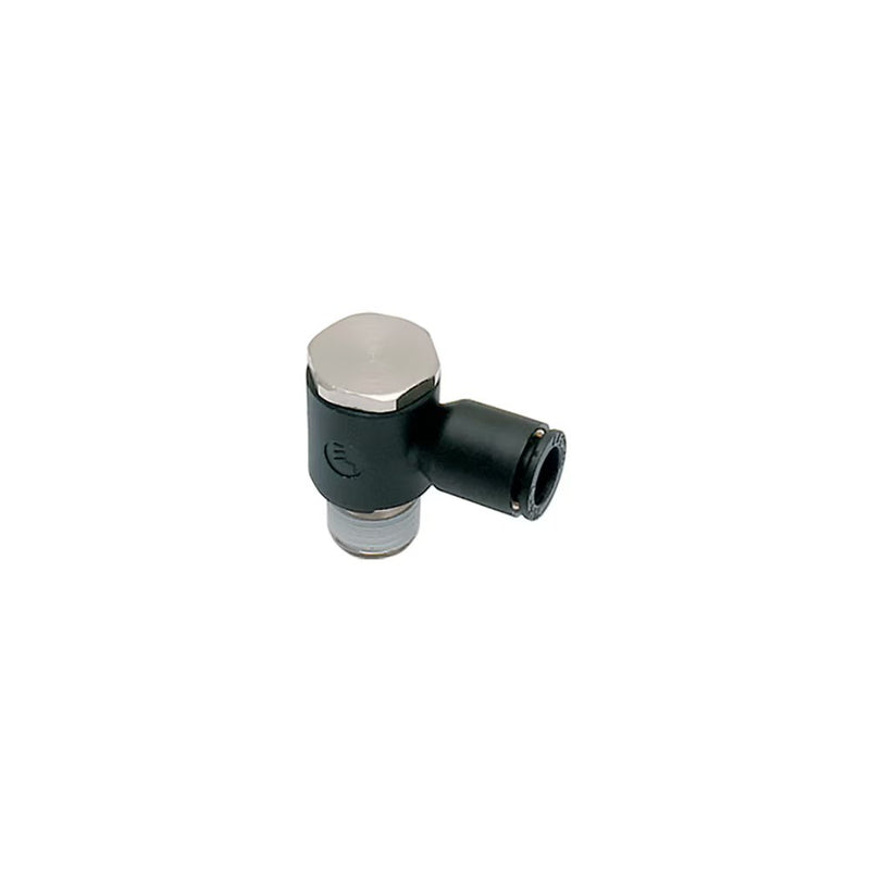 3018 08 10 by Parker | Legris Banjo Fittings | 8 mm Tube Size x 1/8" Male BSPT Thread | 32 mm Length | Banjo | Polymer