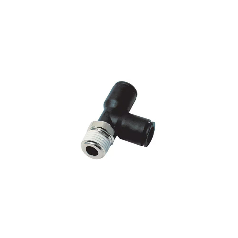 3103 10 17 by Parker | Legris Stud Fitting | 10 mm Push-to-Connect x 3/8" Male Swivel BSPT Thread | 17 mm Hex | Tee | Polymer
