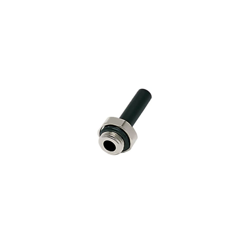 3131 12 17 by Parker | Legris Stud Fitting | 12 mm Tube Stem x 3/8" Male BSPP Thread | 20 mm Hex | 42 mm Length | Straight | Nylon