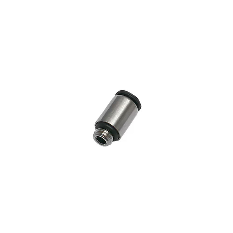 3171 56 20 by Parker | Push-to-Connect Fittings | 1/4" Push-to-Connect x 10-32 Male UNF Thread | Straight | Nickel-Plated Brass