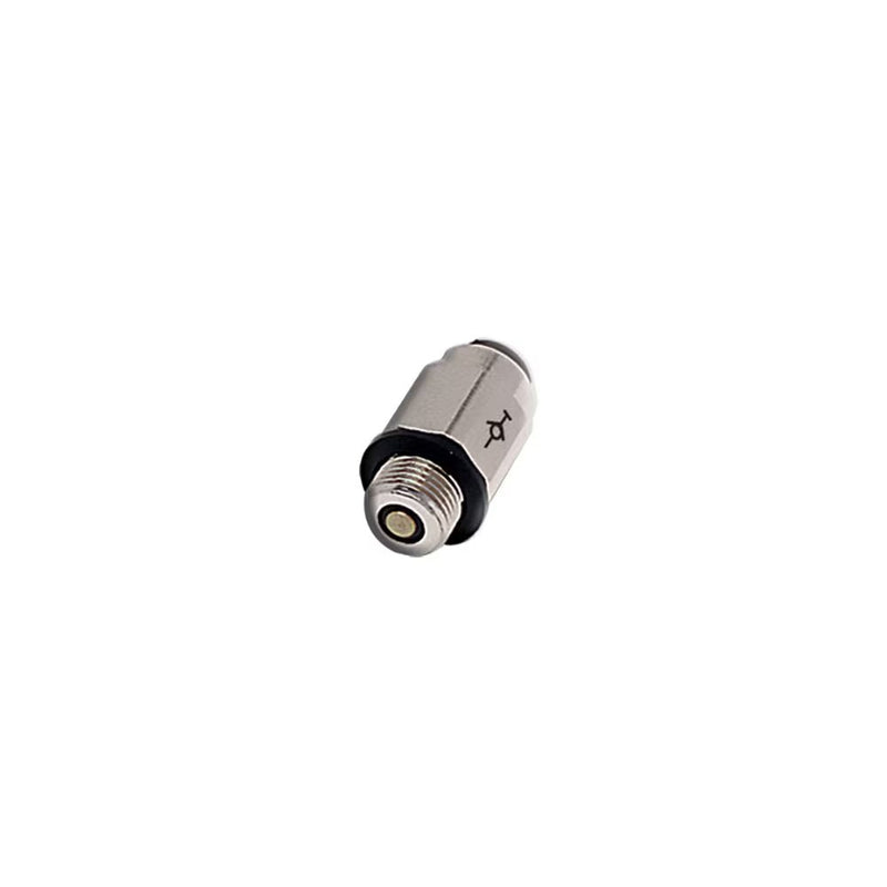 3391 04 10 by Parker | Legris Self-Sealing Stud Fitting | 4 mm Tube Size x 1/8" Male BSPP Thread | Straight | Nickel-Plated Brass
