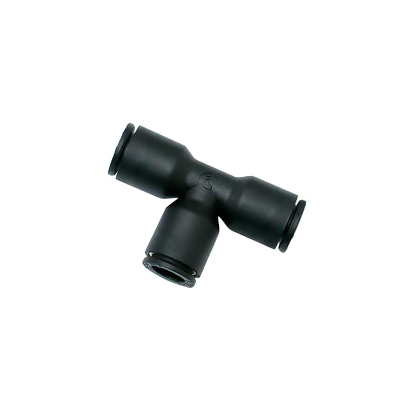 3104 08 00 by Parker | Legris Push-In Fitting | 8 mm Push-to-Connect x 8 mm Push-to-Connect | 53 mm Length | Tee | Polymer | Pack of 10