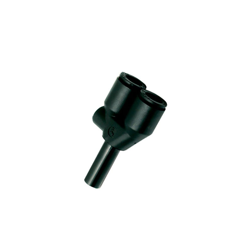 3142 10 00 by Parker | Legris Plug-In Fittings | 10 mm Push-to-Connect x 10 mm Tube Stem | 57.5 mm Length | Y | Polymer